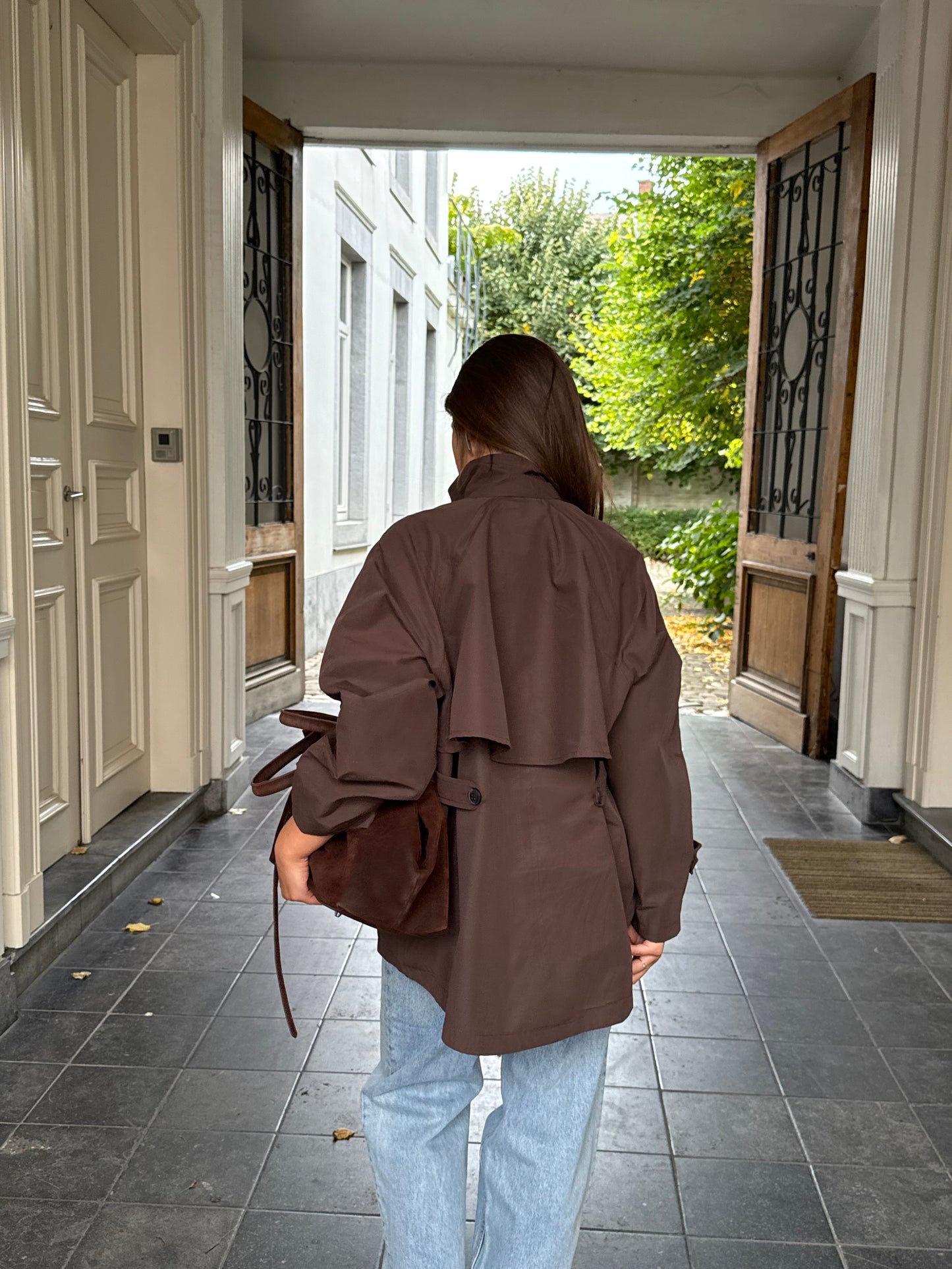DEEPBROWN TRENCH JACKET