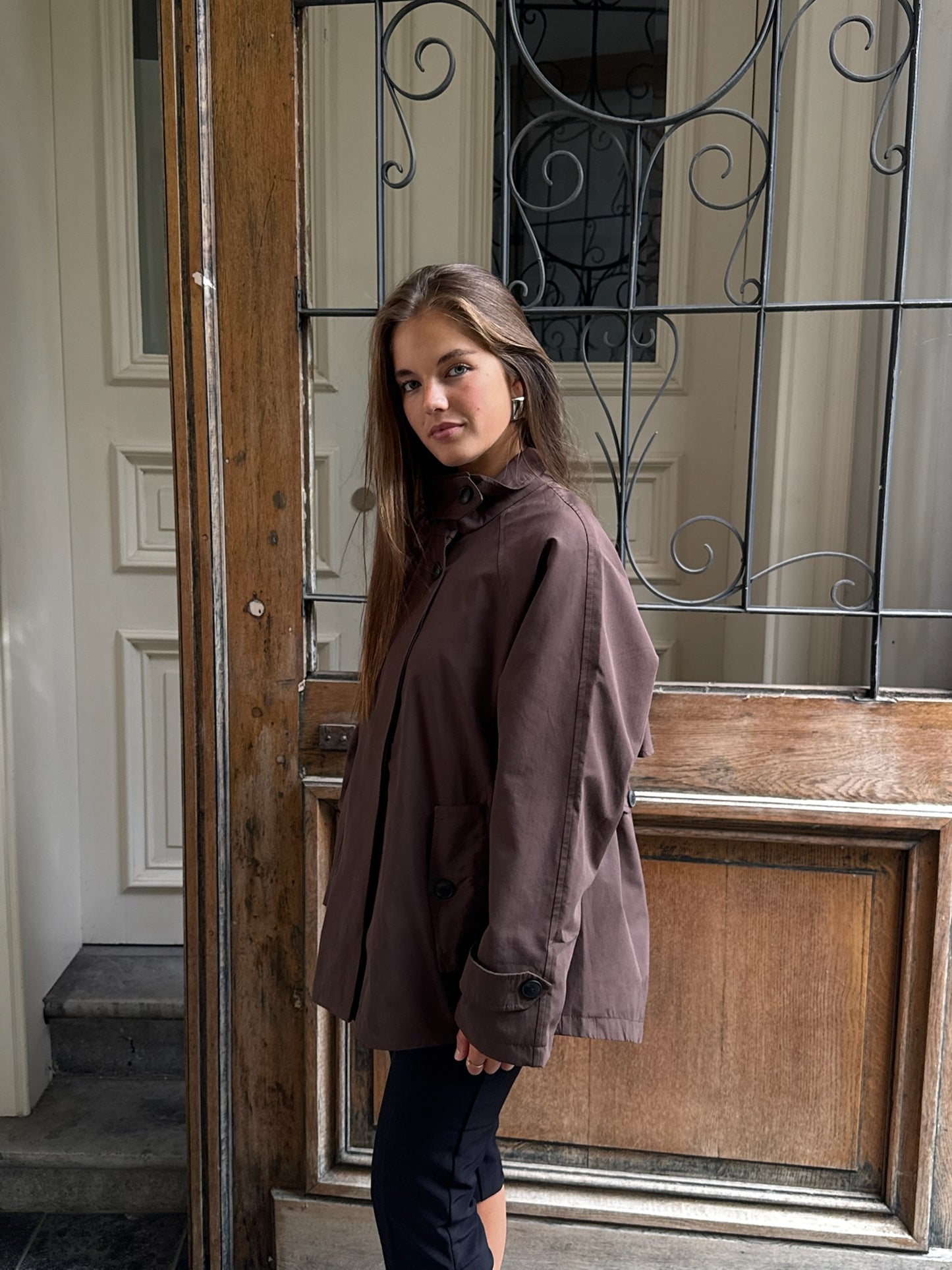 DEEPBROWN TRENCH JACKET