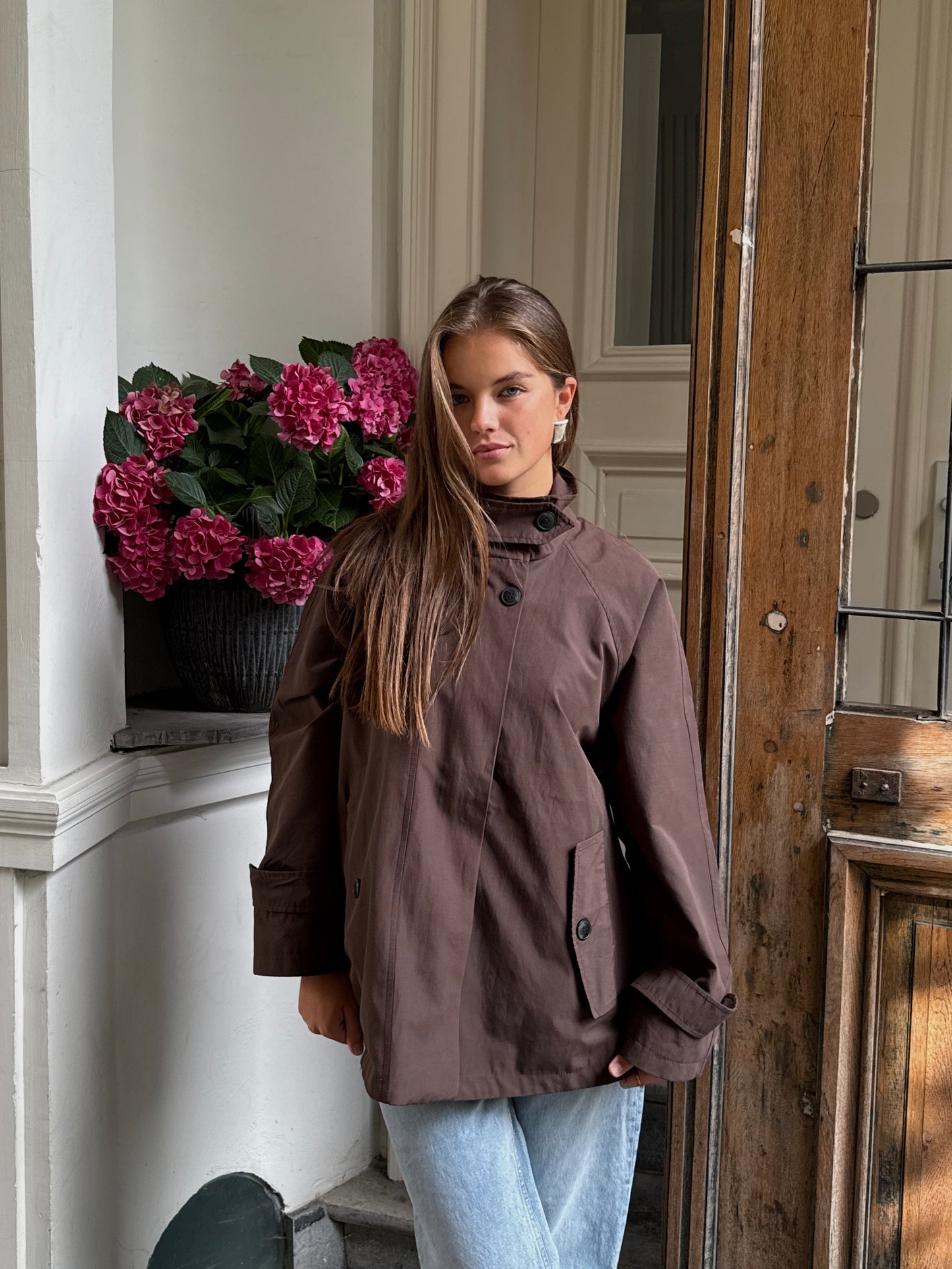 DEEPBROWN TRENCH JACKET