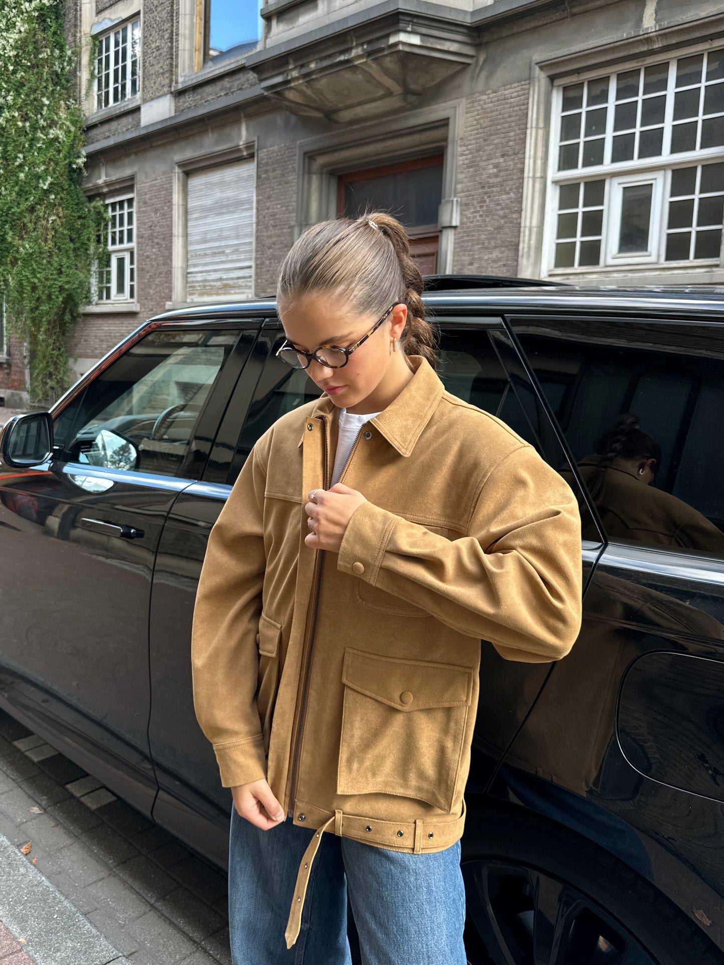 UTILITY SUEDE JACKET