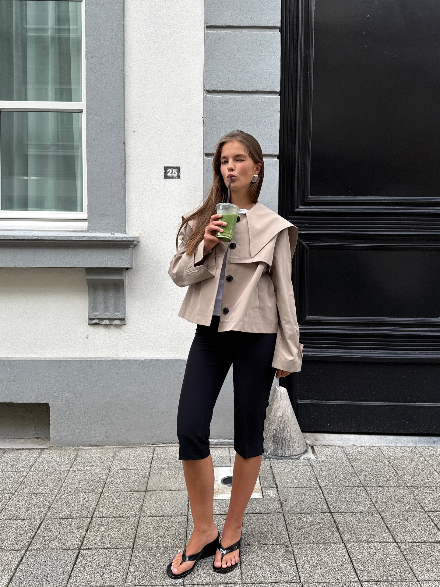 SANDSTONE TRENCH JACKET