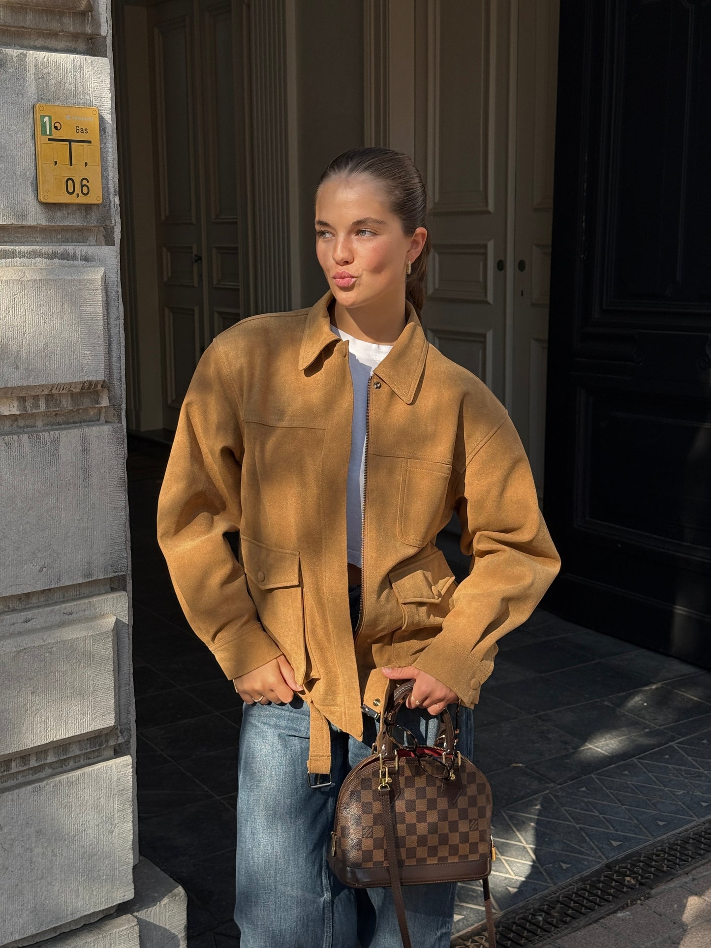 UTILITY SUEDE JACKET