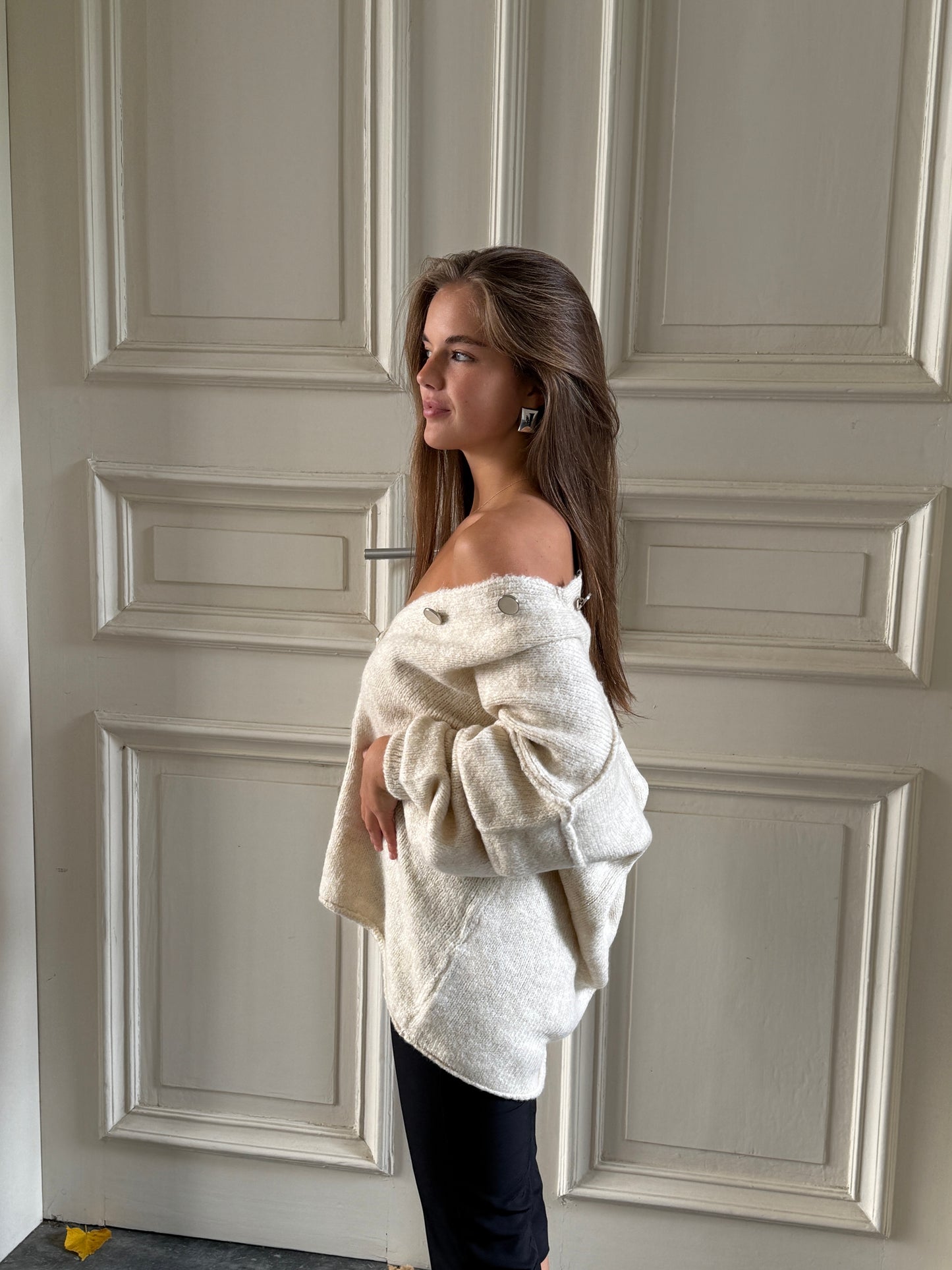 OVERSIZED COOL CARDIGAN BEIGE