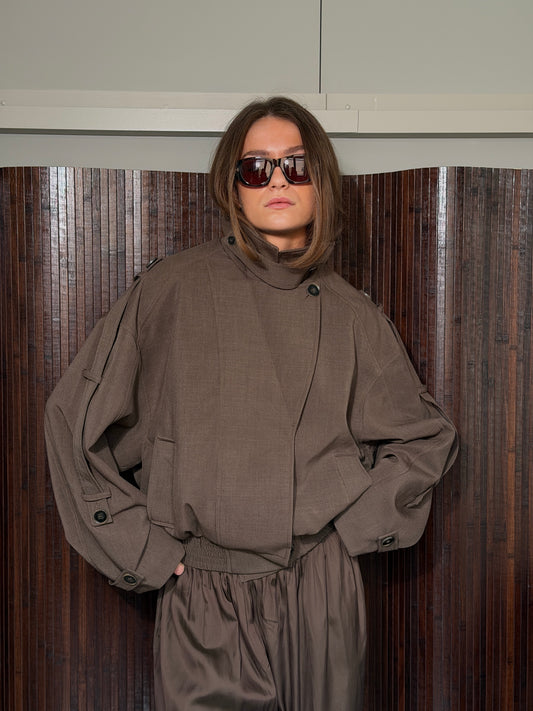 THE CROPPED TRENCH - BROWN