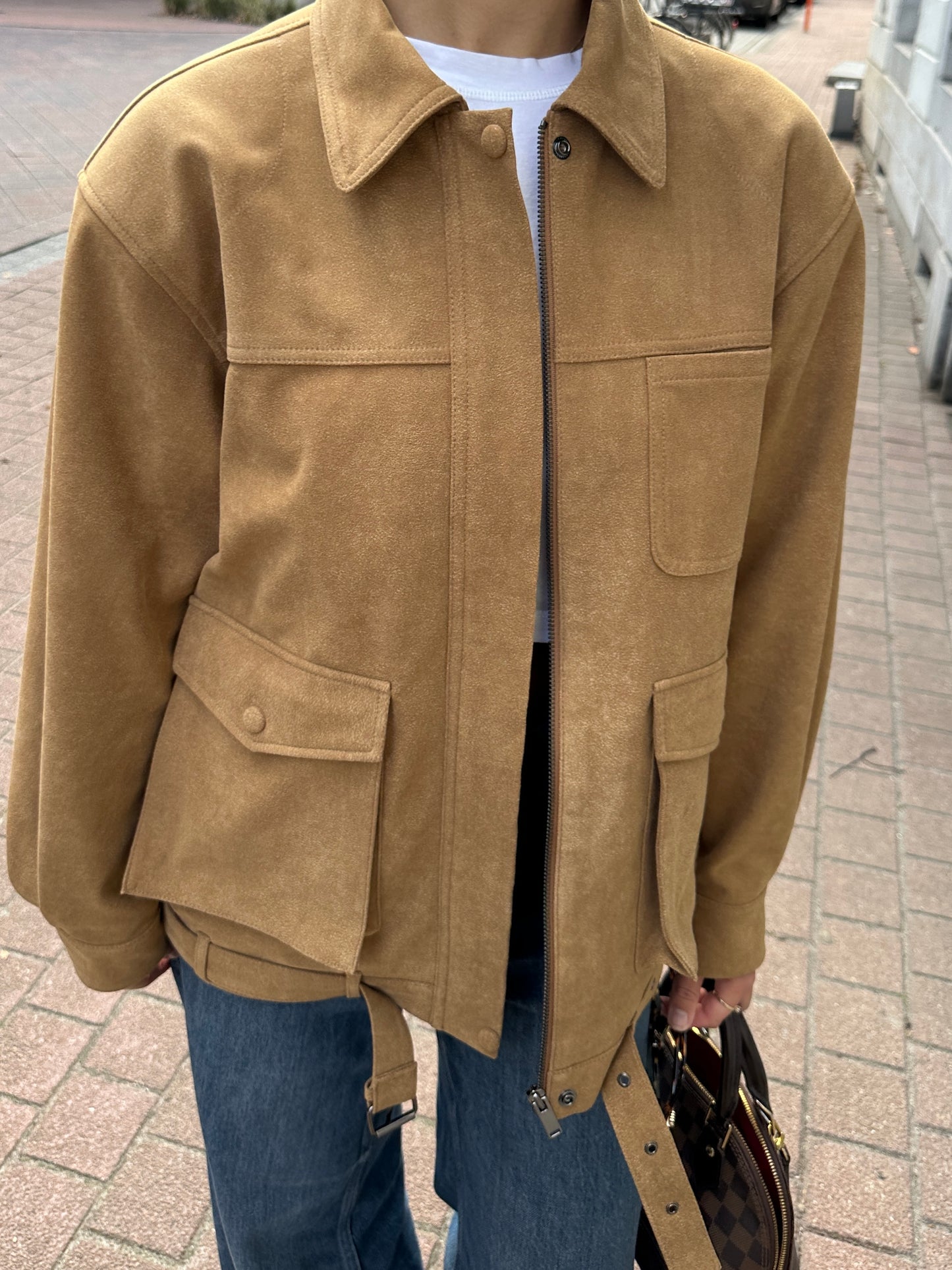 UTILITY SUEDE JACKET