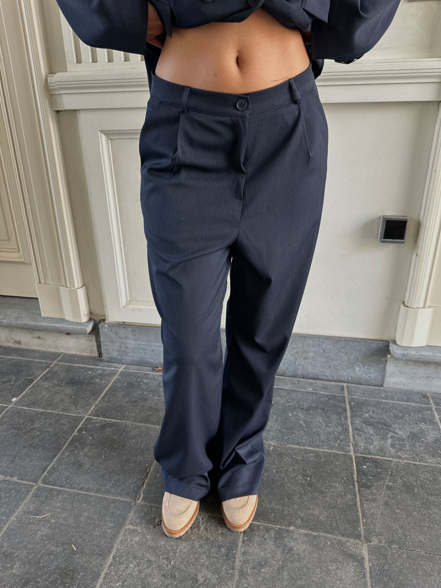 OVERSIZED BLAZER SET NAVY