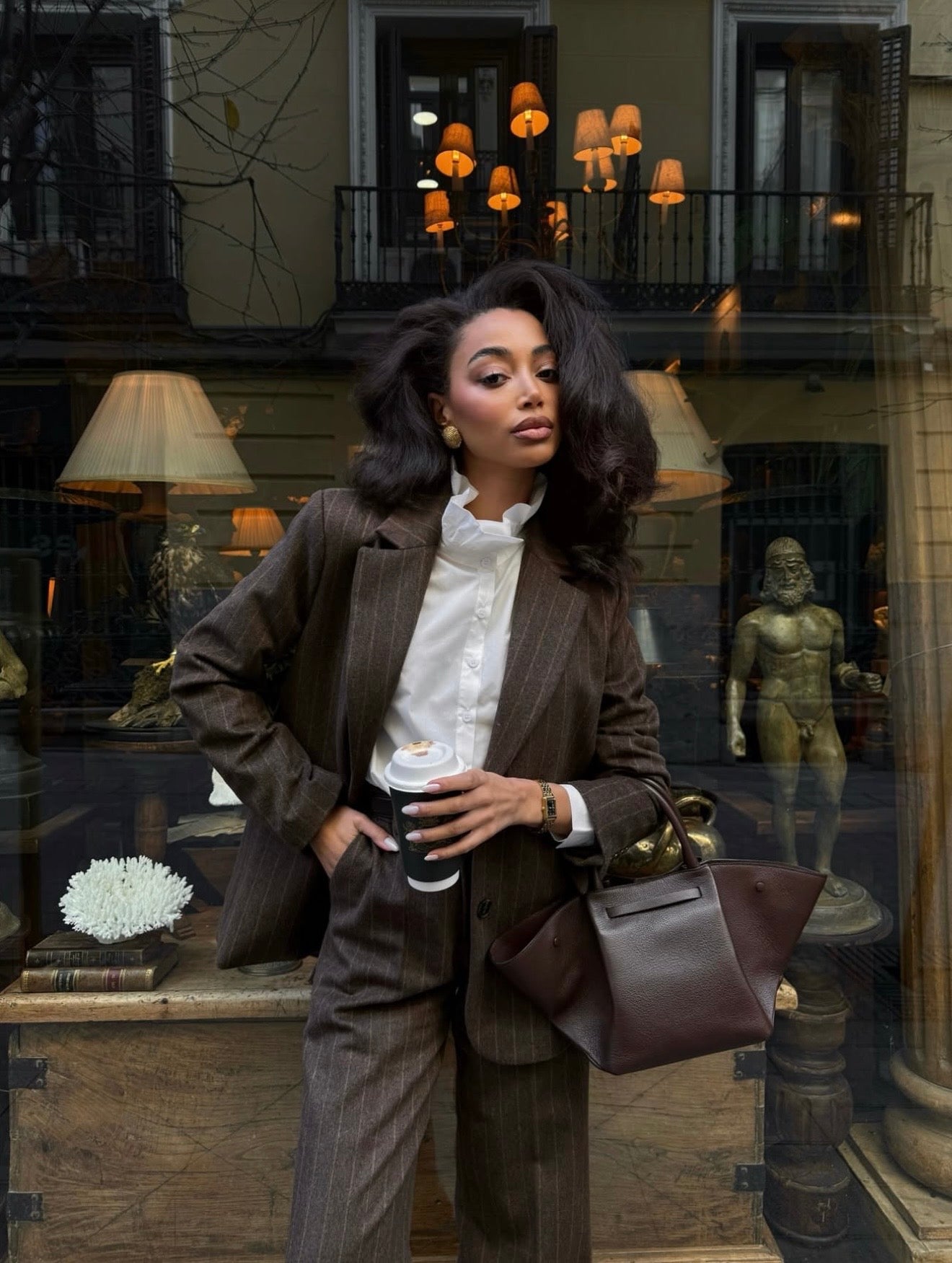 THE ROWAN PINSTRIPE SET - WOOL