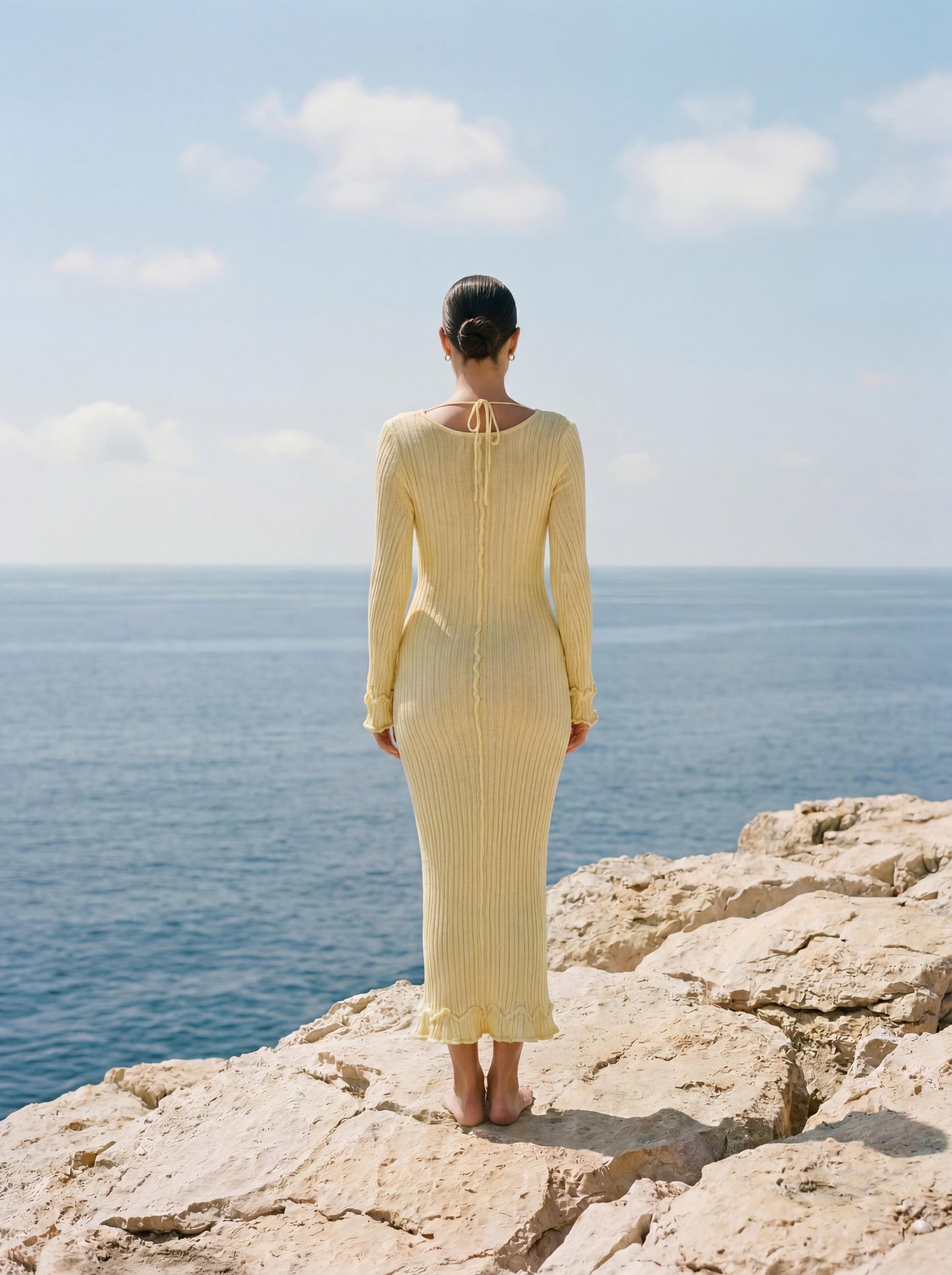 The Soleil Knit Dress - Yellow