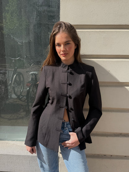 The Mandarin Blazer – black