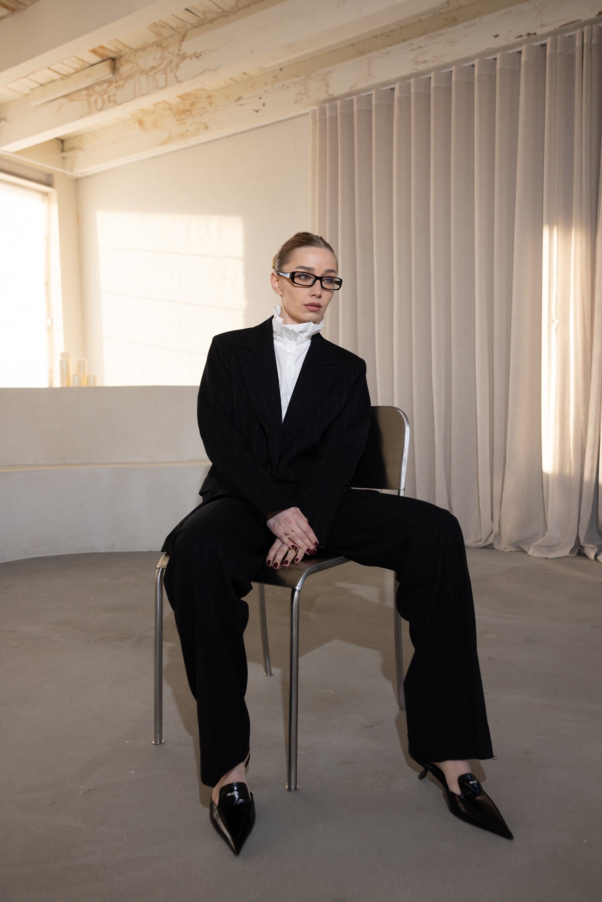 TAILORED BLAZER SET – Black