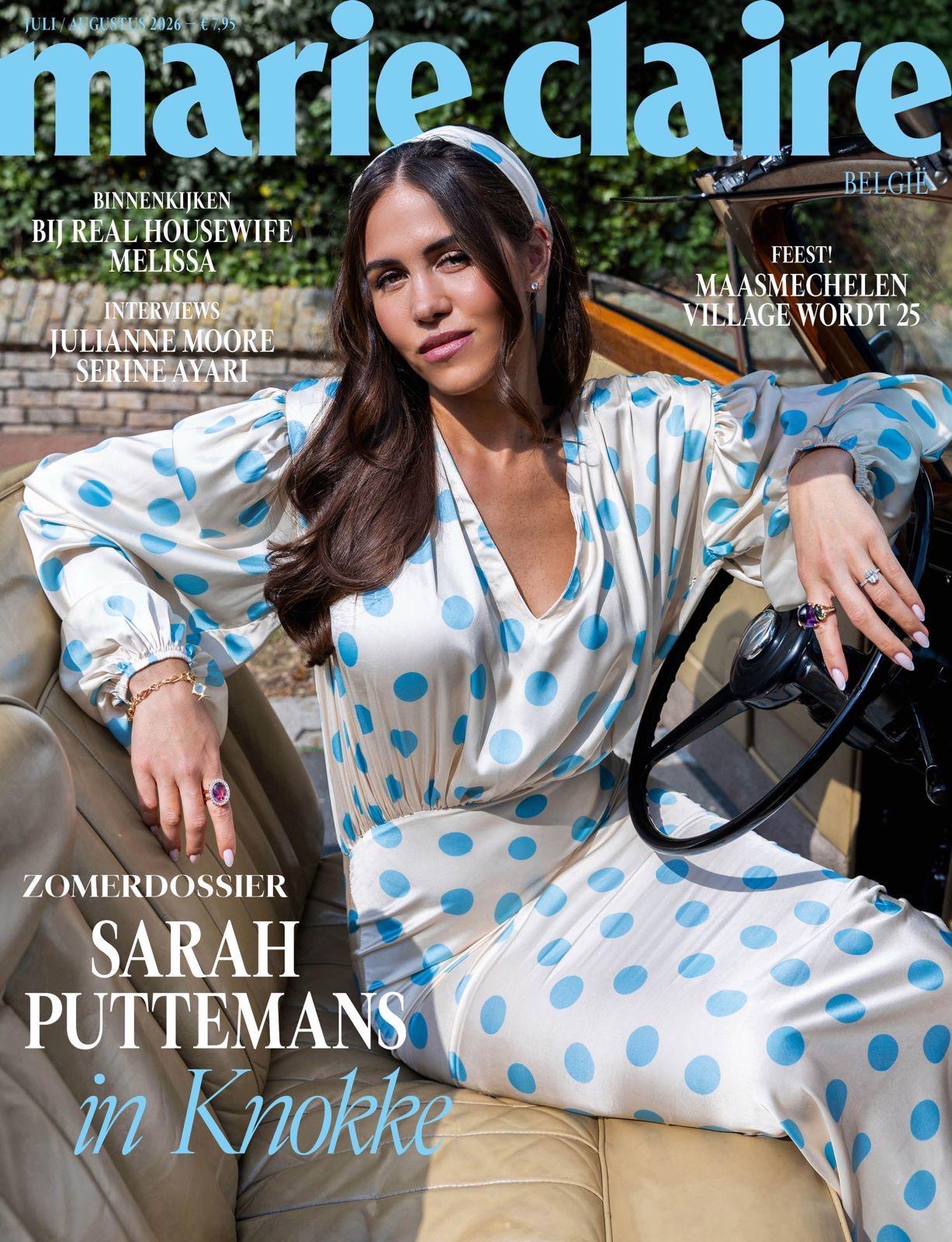 The Polka Maxi Dress - Baby blue