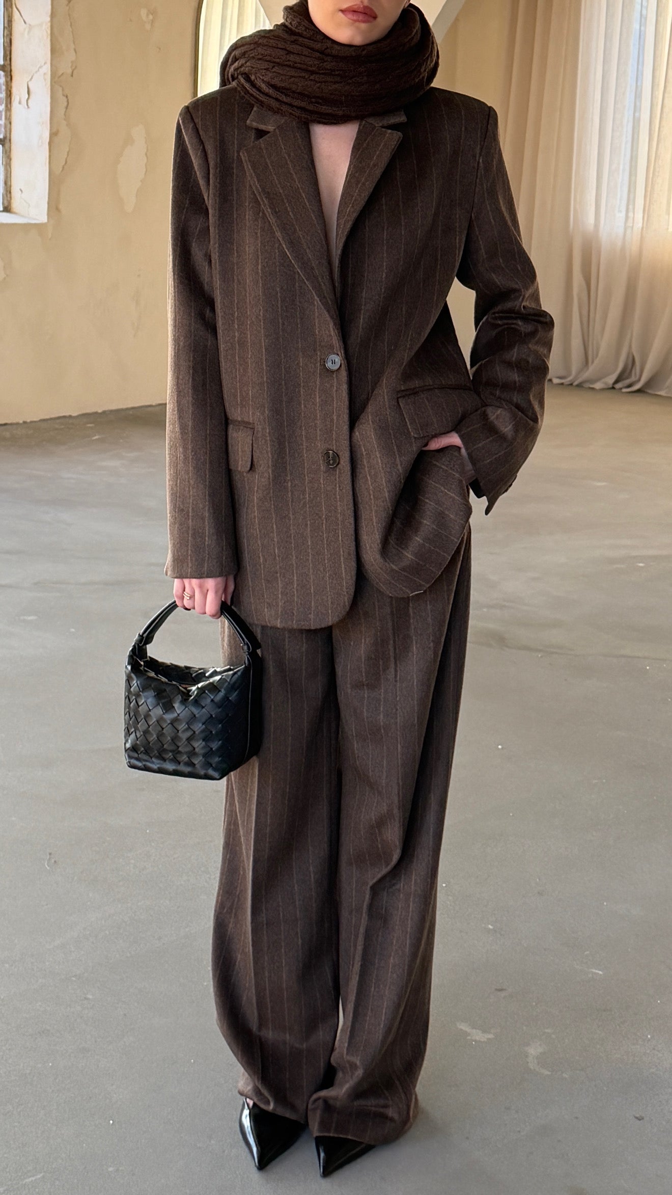 THE ROWAN PINSTRIPE SET - WOOL