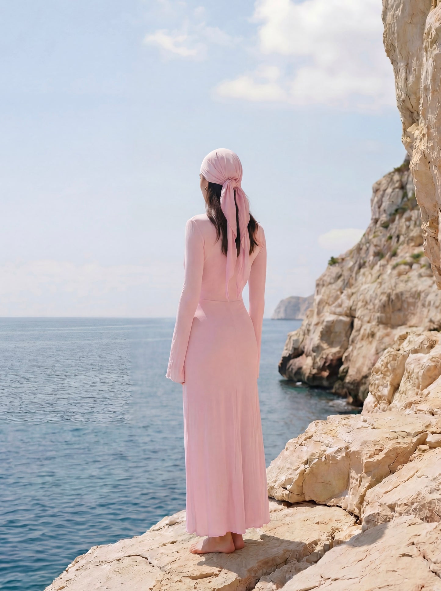 The Azure Dress - Blush Pink