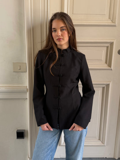 The Mandarin Blazer – black
