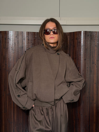 THE CROPPED TRENCH - BROWN