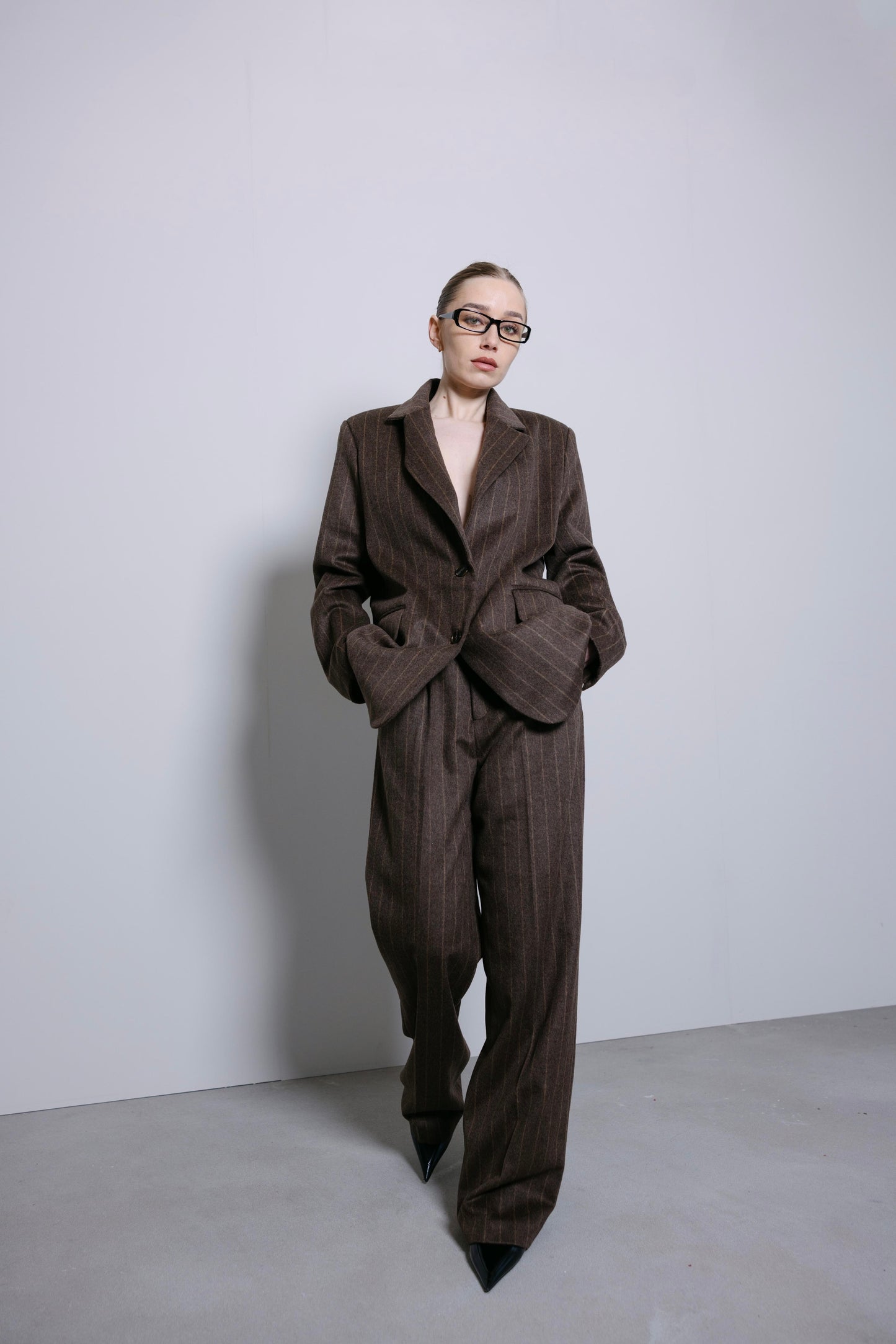 THE ROWAN PINSTRIPE SET - WOOL