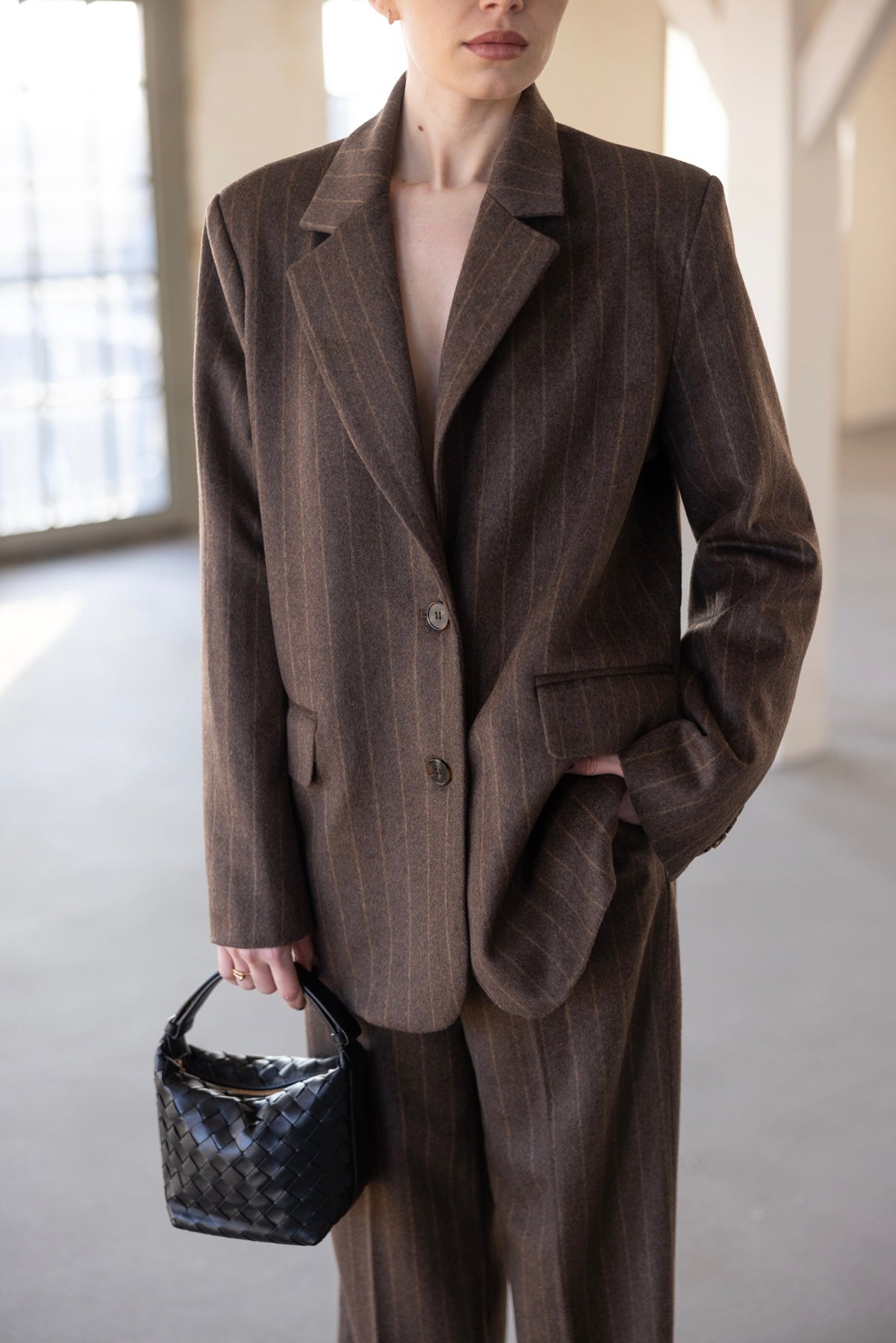 THE ROWAN PINSTRIPE SET - WOOL