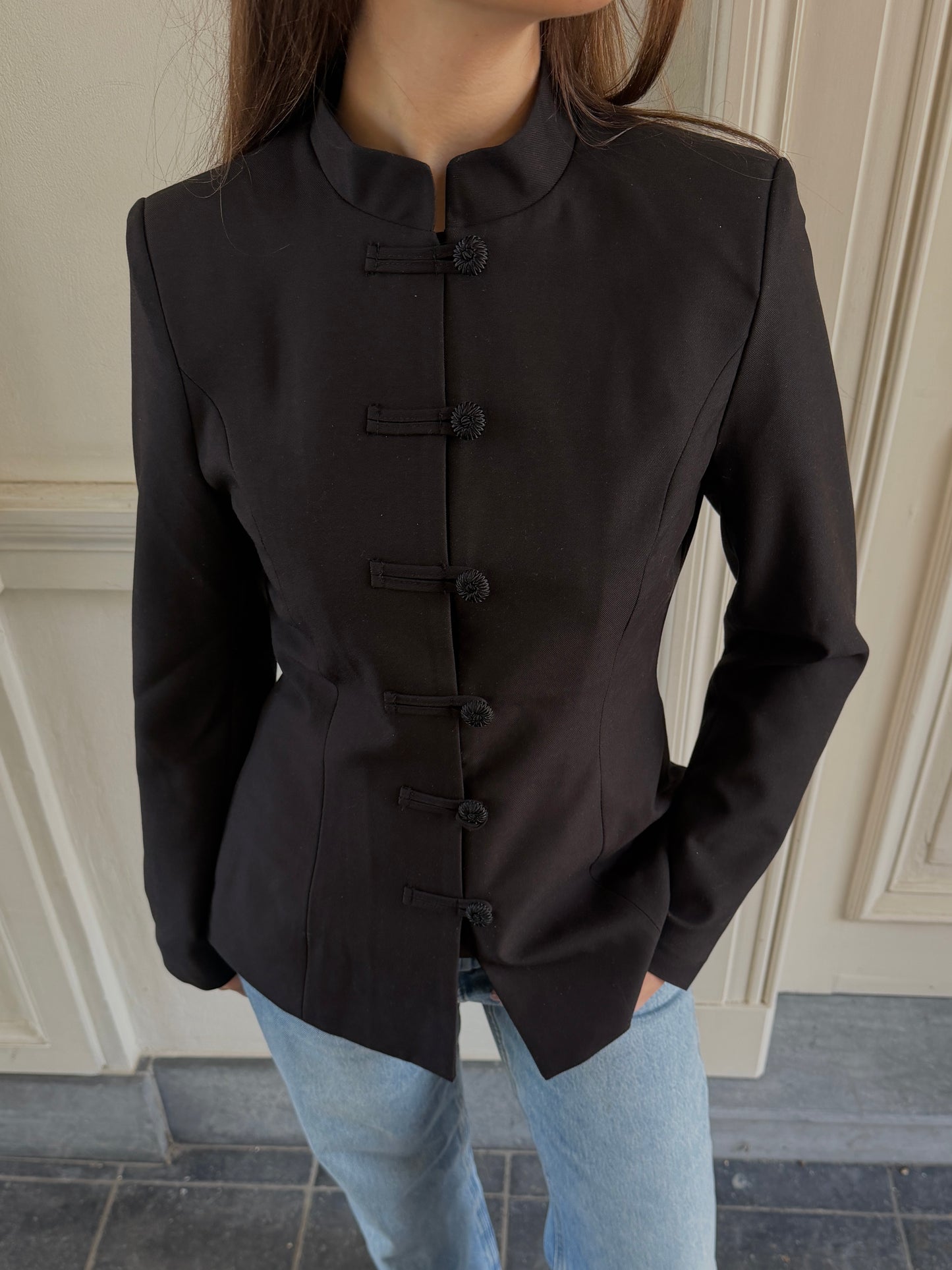 The Mandarin Blazer – black