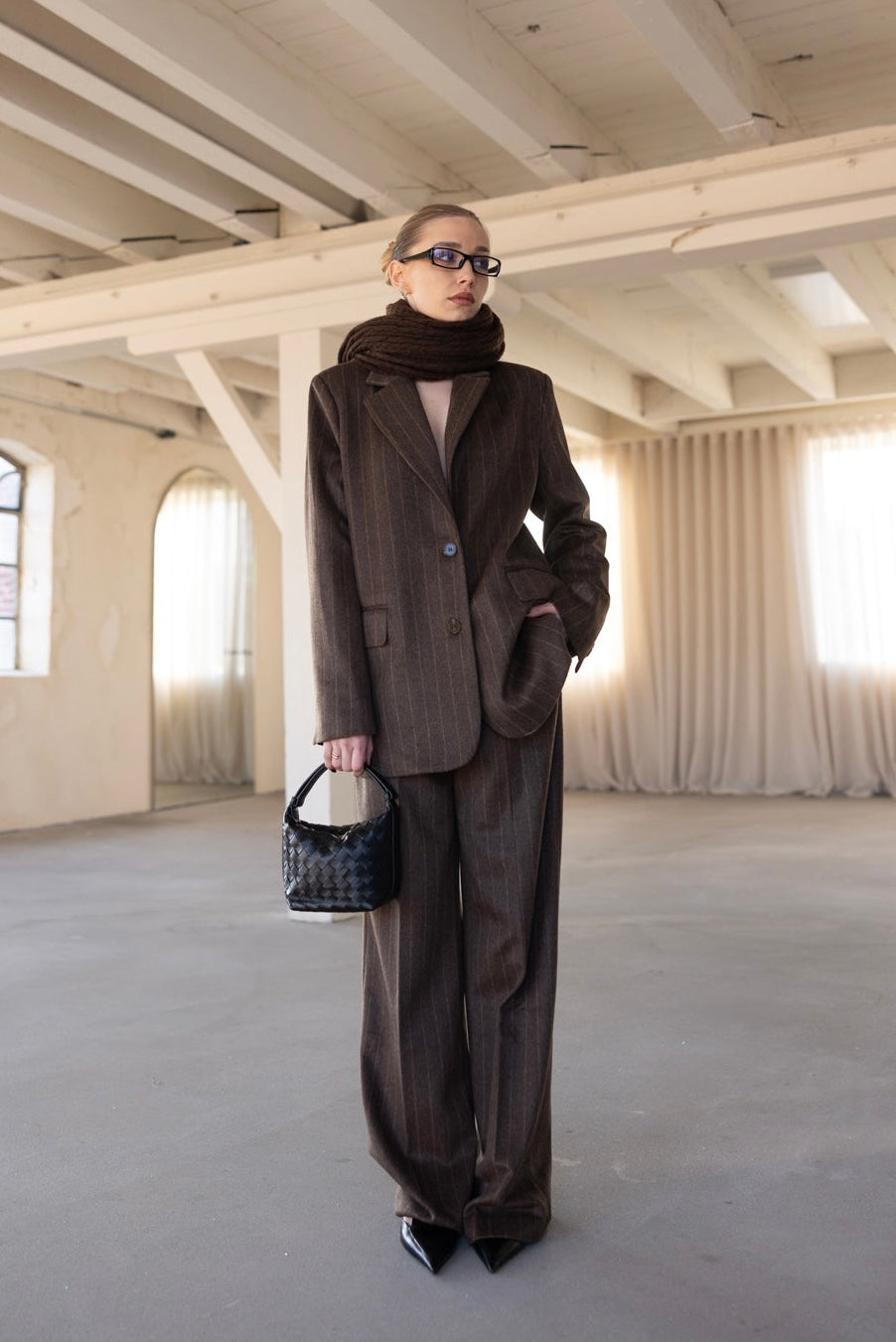 THE ROWAN PINSTRIPE SET - WOOL