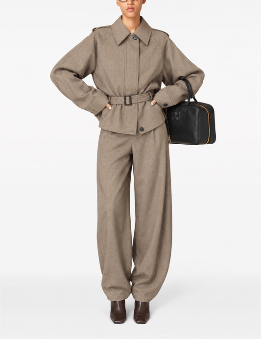 THE HARLOW JACKET – TAUPE
