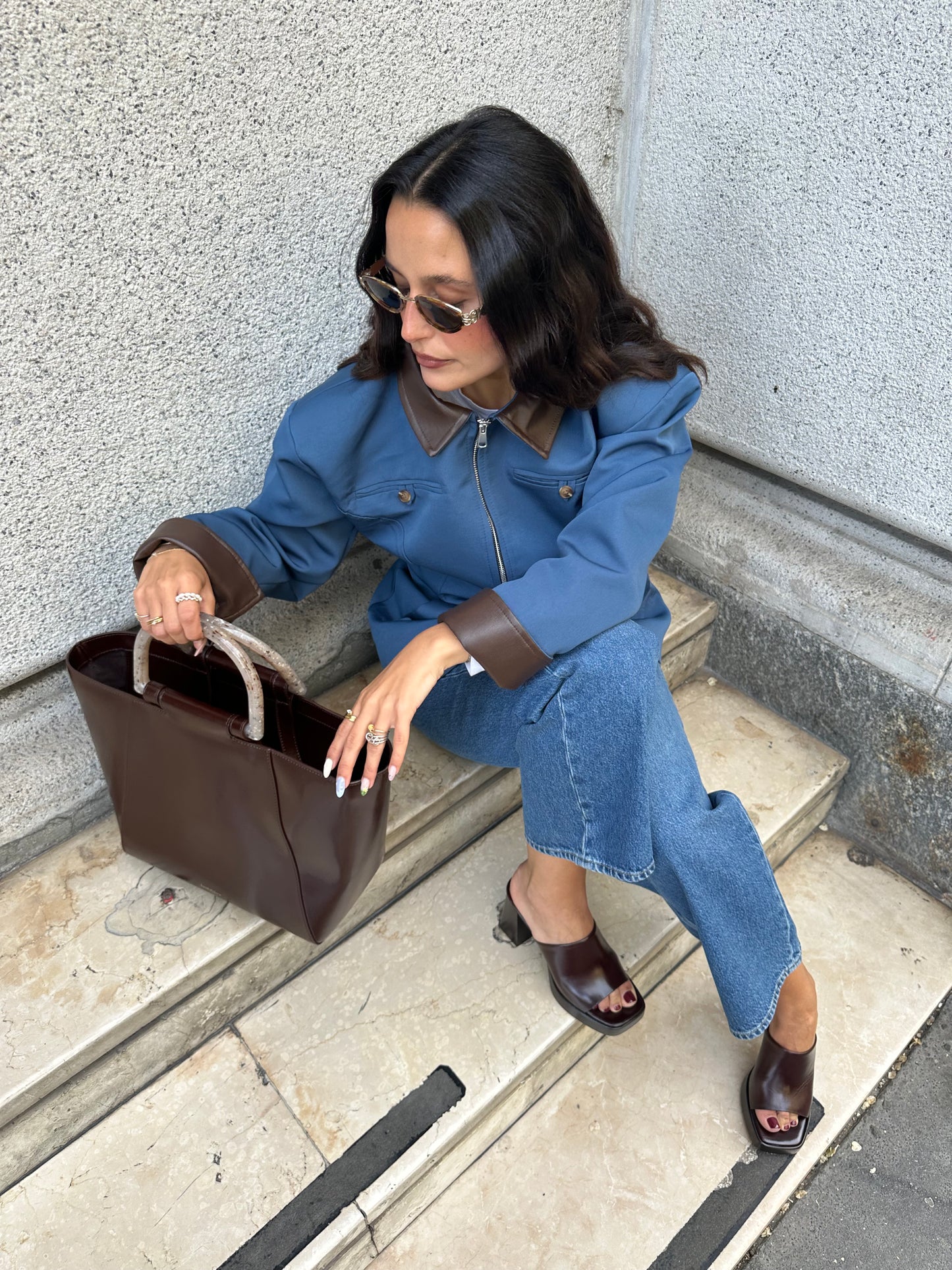 THE CANVAS JACKET – SKY BLUE