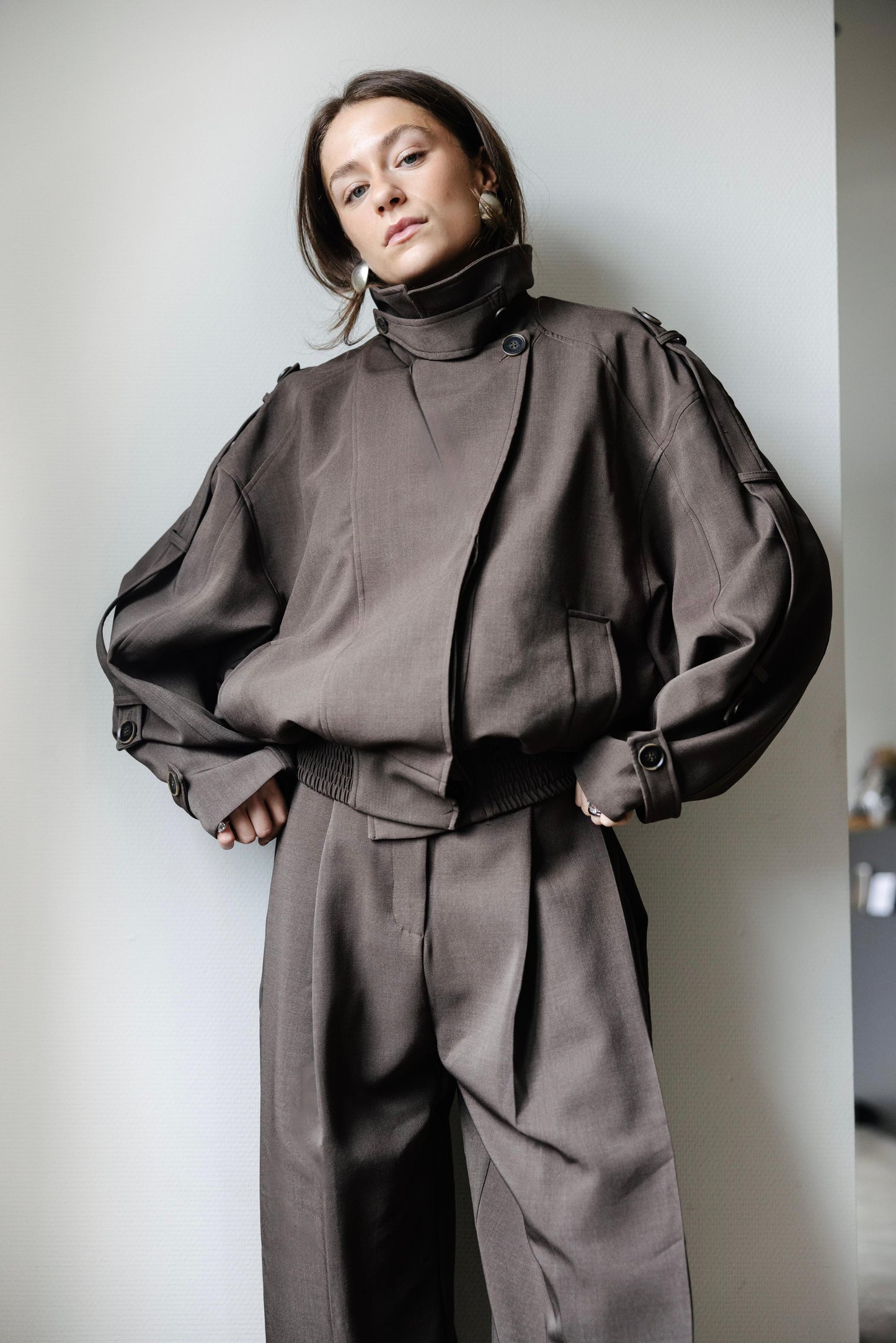 THE CROPPED TRENCH - BROWN