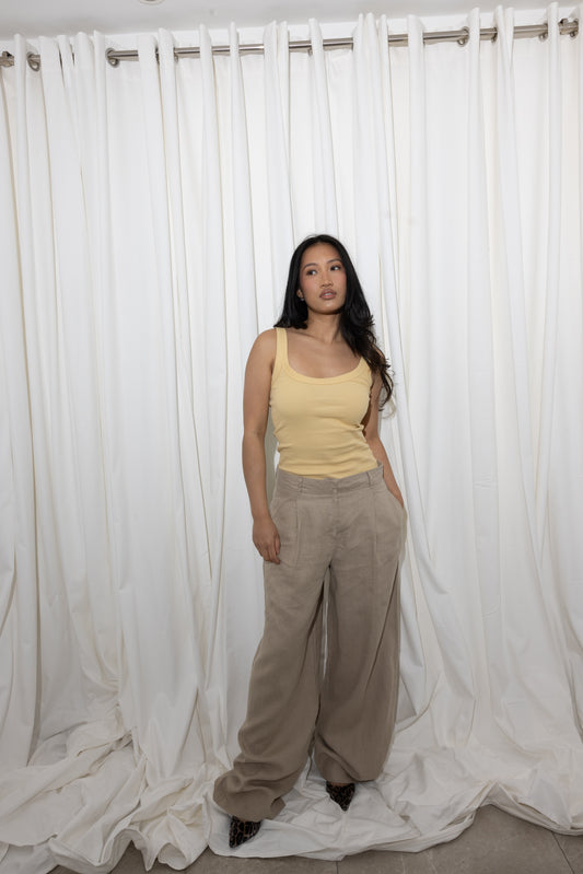 TAILORED LINEN TROUSERS